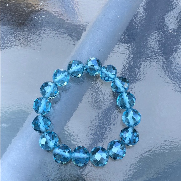 Blue stretch costume braclet - Picture 2 of 2